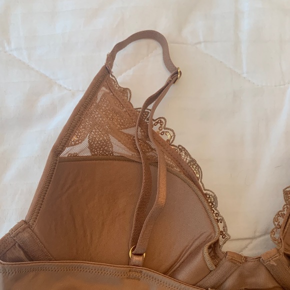 Victoria's Secret Gold Lace Brown Chemise - Picture 6 of 8